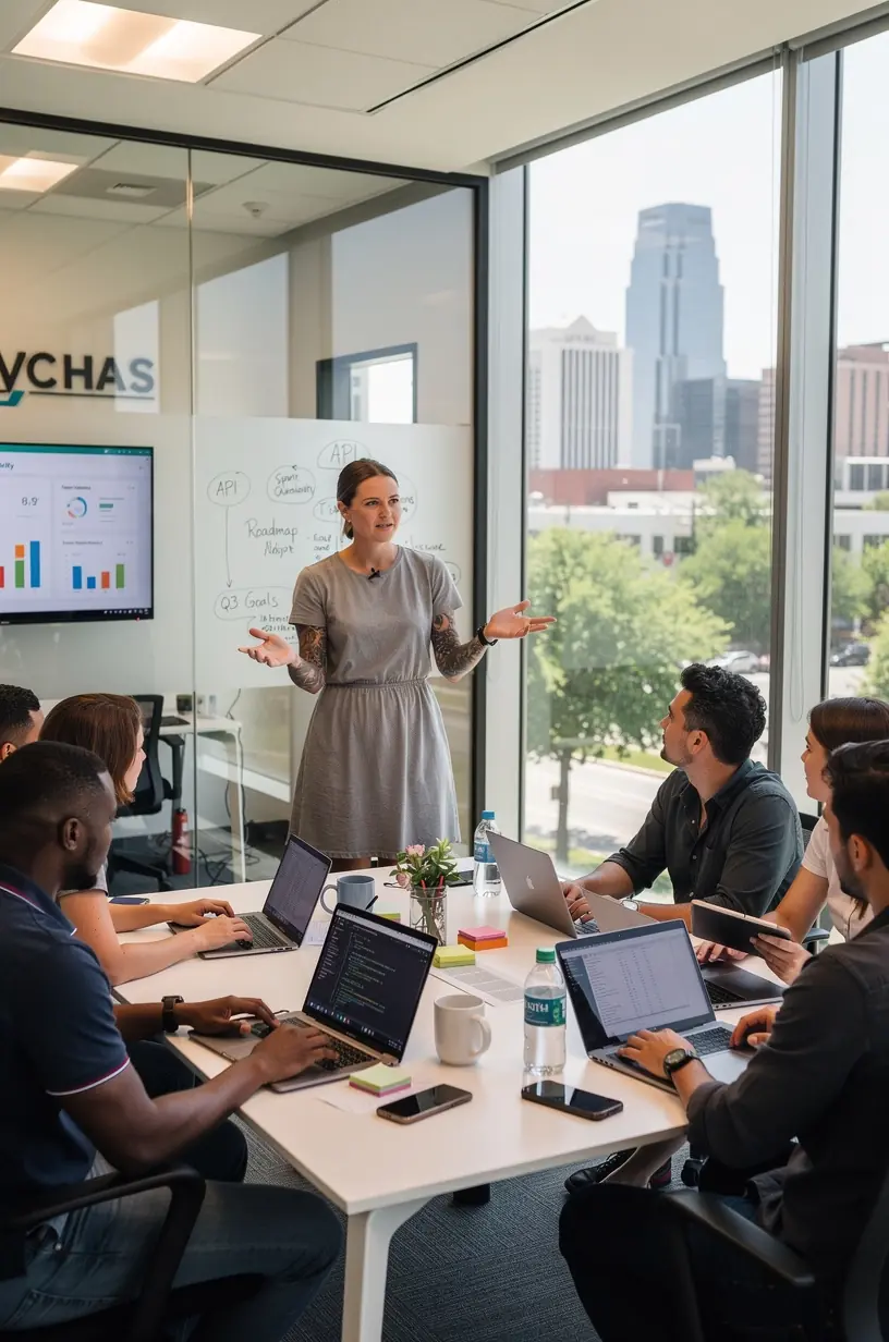 Professional team collaboration